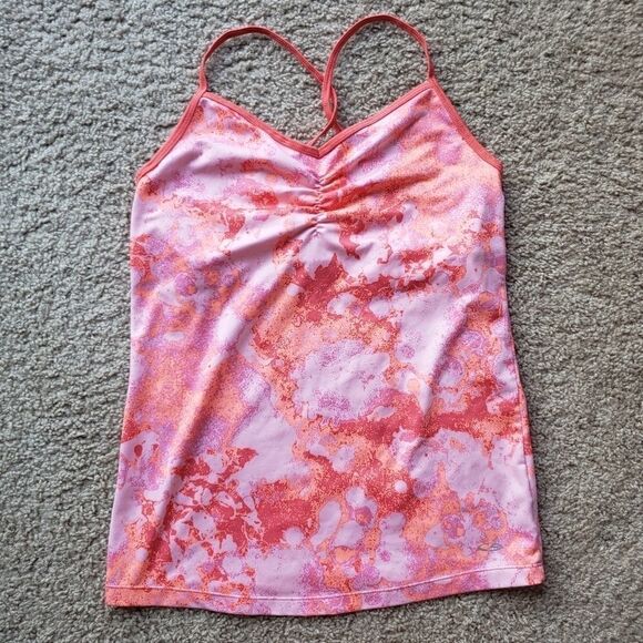 Champion Pink Orange Built in Bra Tank Top Large - Picture 8 of 8